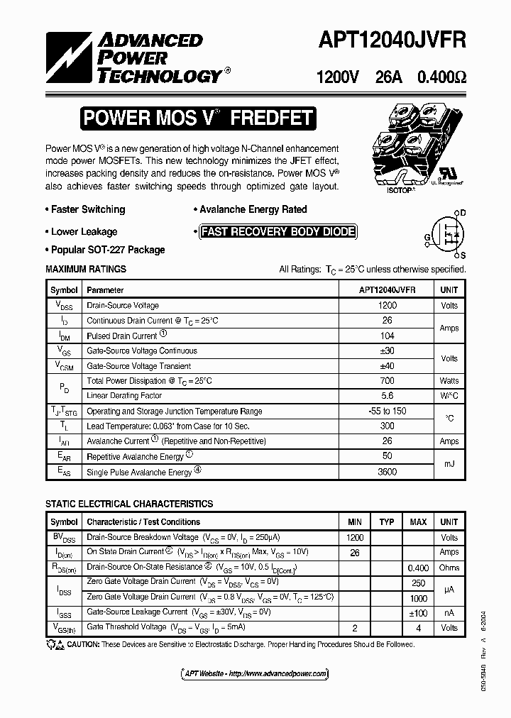 APT12040JVFR_1211329.PDF Datasheet