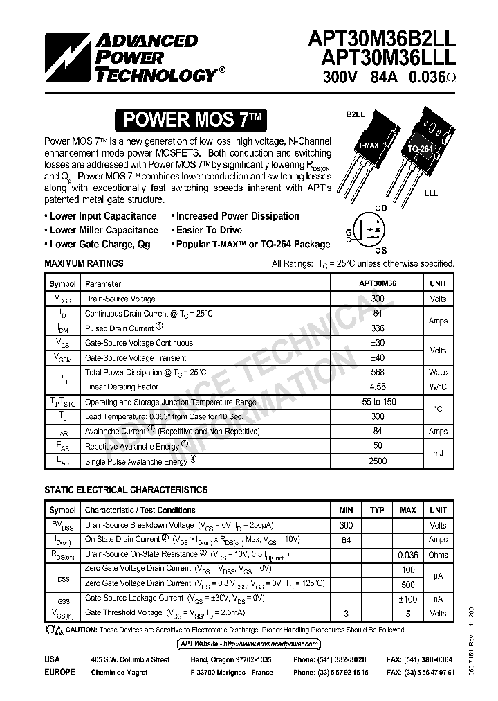 APT30M36LLL_1211588.PDF Datasheet