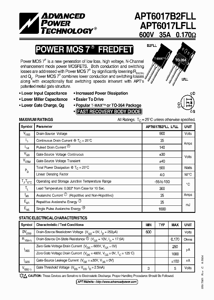 APT6017LFLL_1211825.PDF Datasheet