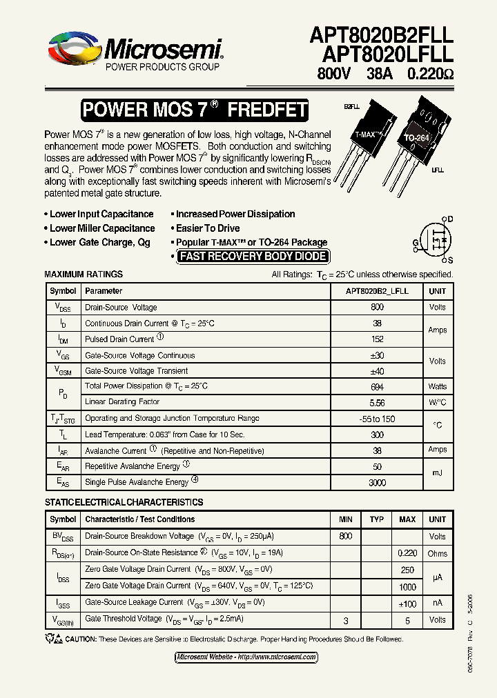 APT8020LFLL_1211945.PDF Datasheet