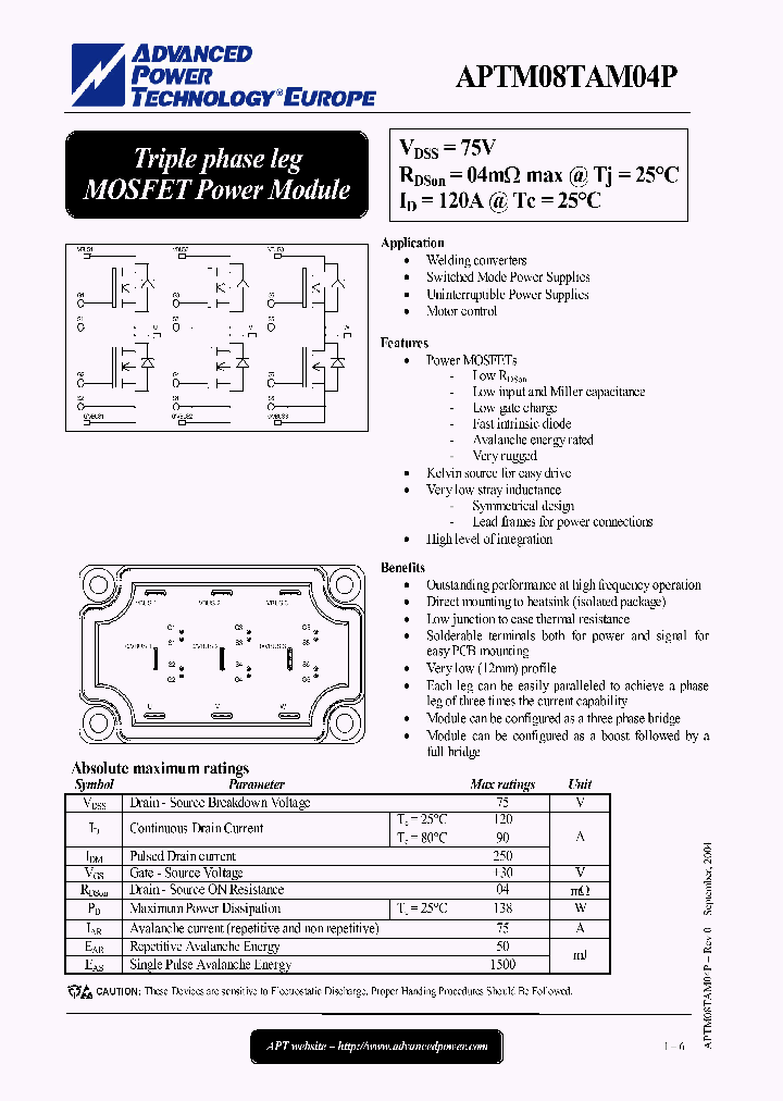 APTM08TAM04P_1212531.PDF Datasheet