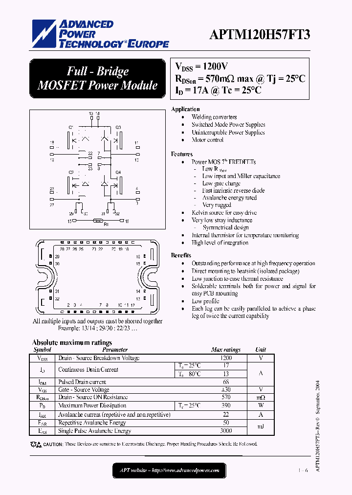 APTM120H57FT3_1212614.PDF Datasheet
