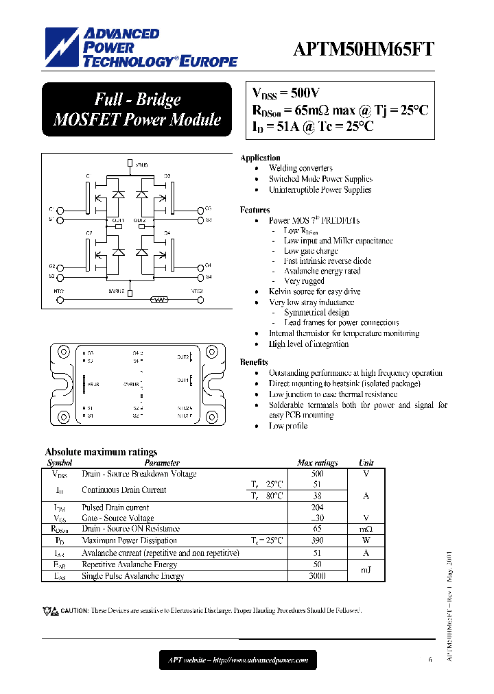 APTM50HM65FT_1212706.PDF Datasheet