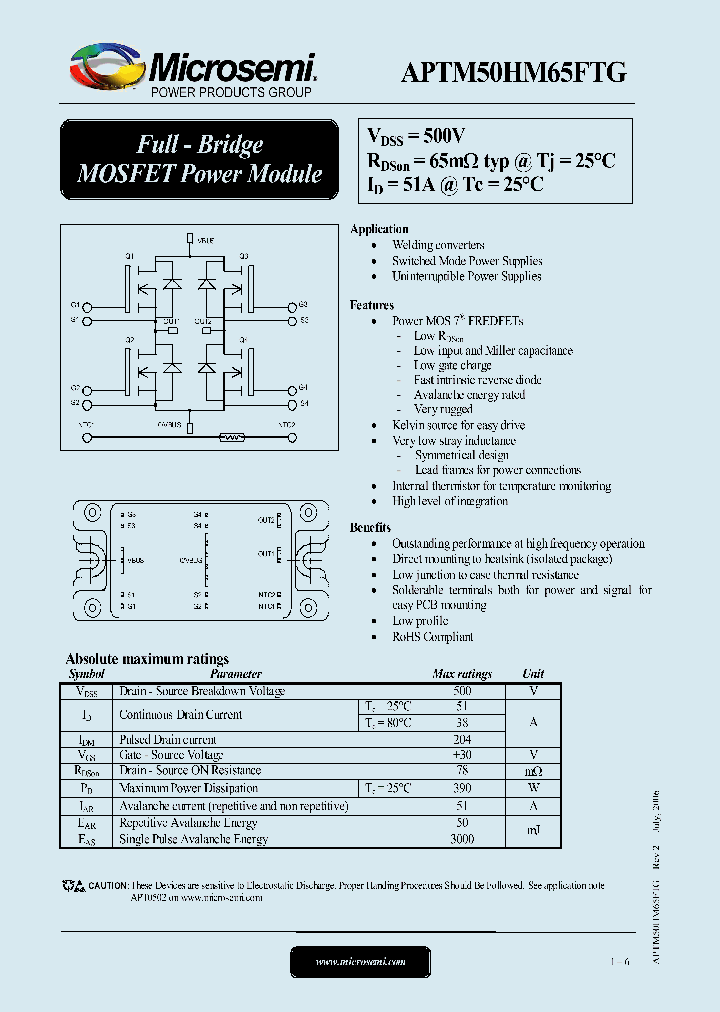 APTM50HM65FTG_1212709.PDF Datasheet