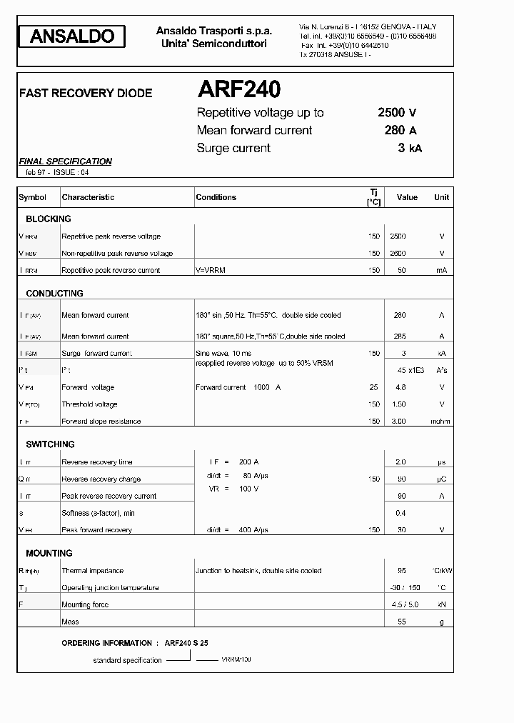 ARF240S25_1212941.PDF Datasheet