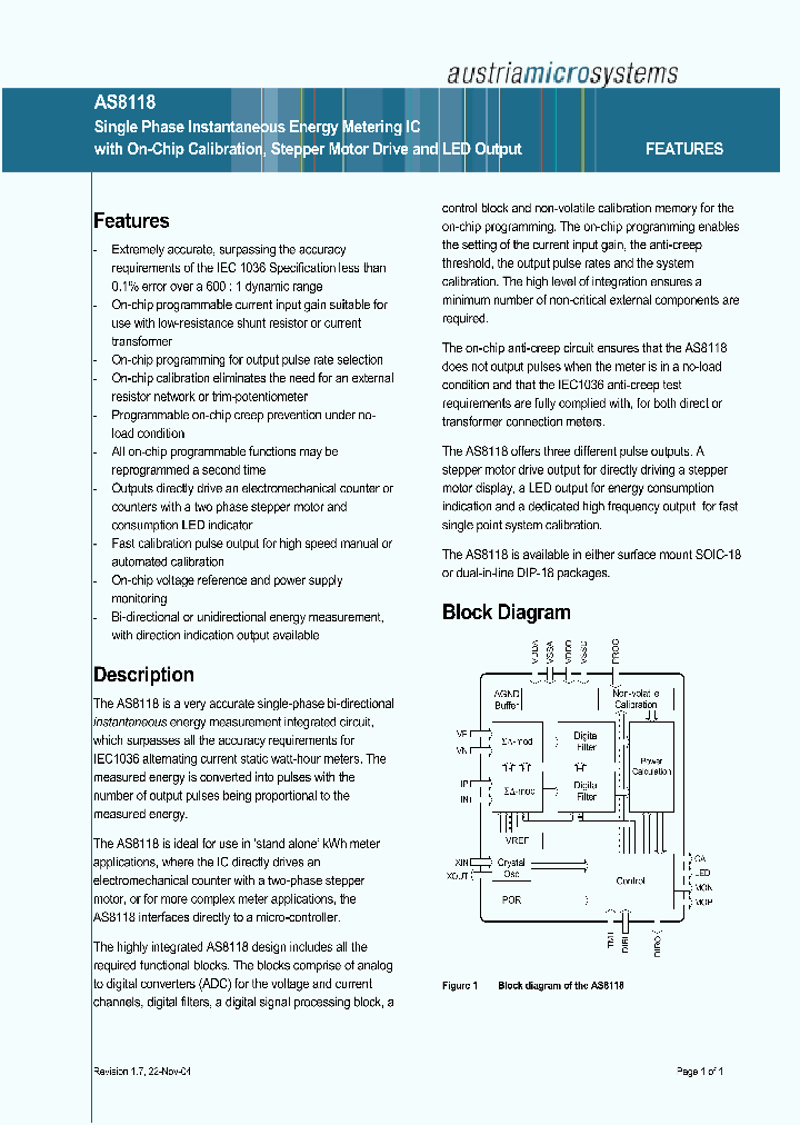 AS8118_1213280.PDF Datasheet