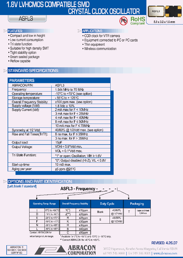 ASFL3_1213359.PDF Datasheet