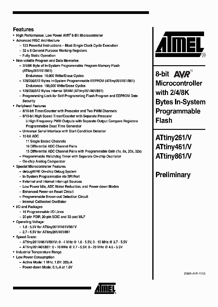 ATTINY861V-10SU_912063.PDF Datasheet