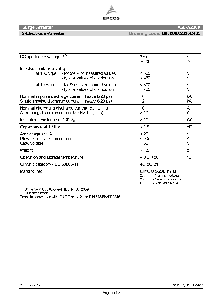 B88069X2390C403_1216511.PDF Datasheet