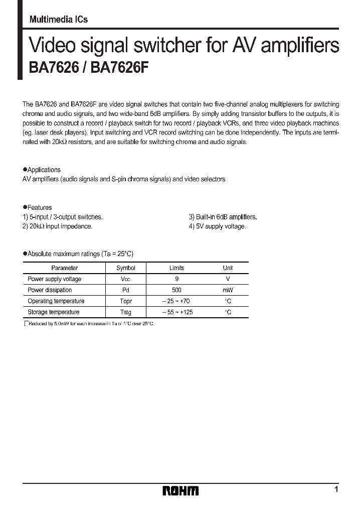 BA7626F_1216939.PDF Datasheet
