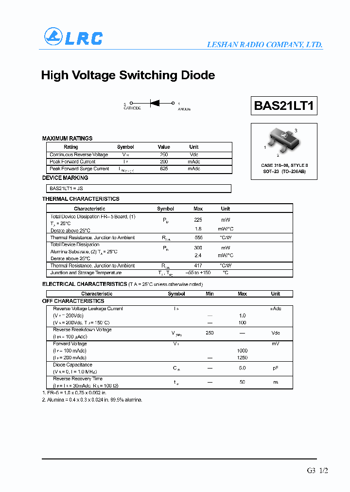 BAS21LT1_1217172.PDF Datasheet