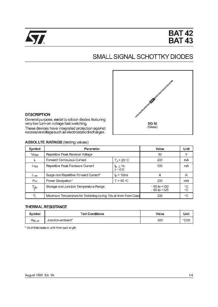 BAT43_1217327.PDF Datasheet
