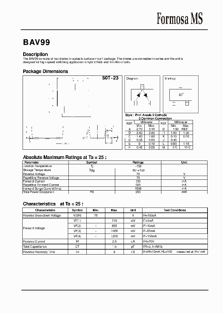 BAV99_1217561.PDF Datasheet