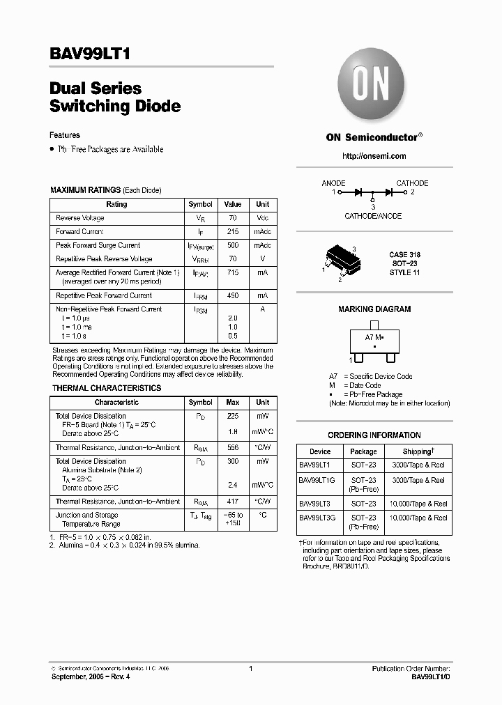 BAV99LT3G_1217571.PDF Datasheet