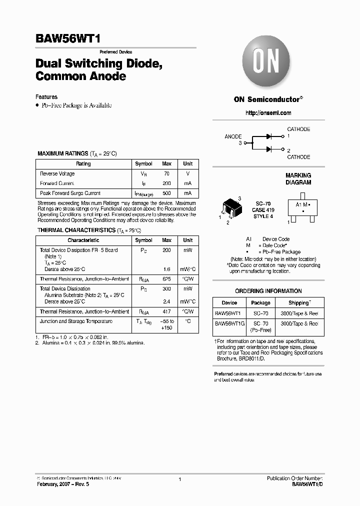 BAW56WT1_1107294.PDF Datasheet