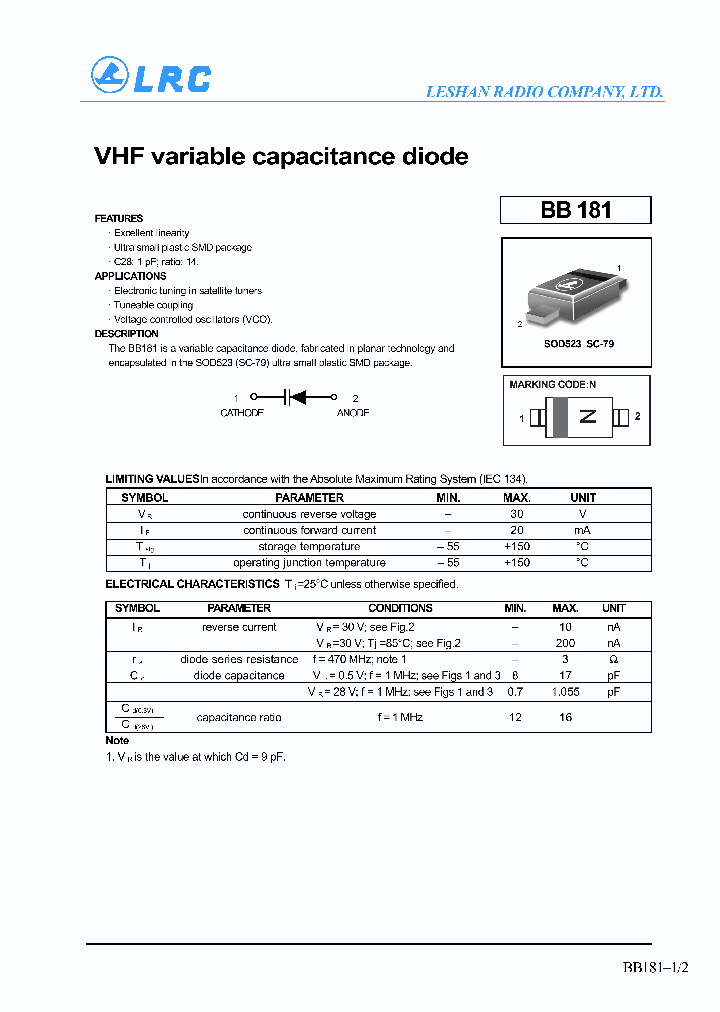 BB181_1217687.PDF Datasheet