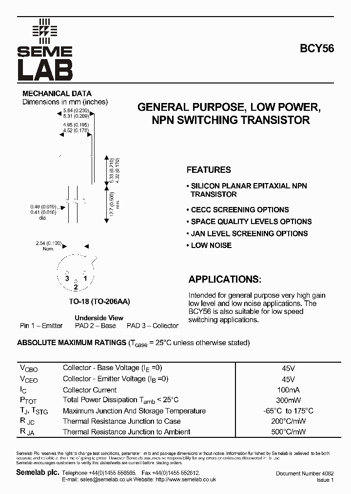 BCY56_1218544.PDF Datasheet