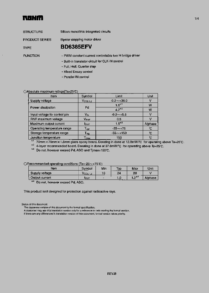 BD6385EFV_1147109.PDF Datasheet