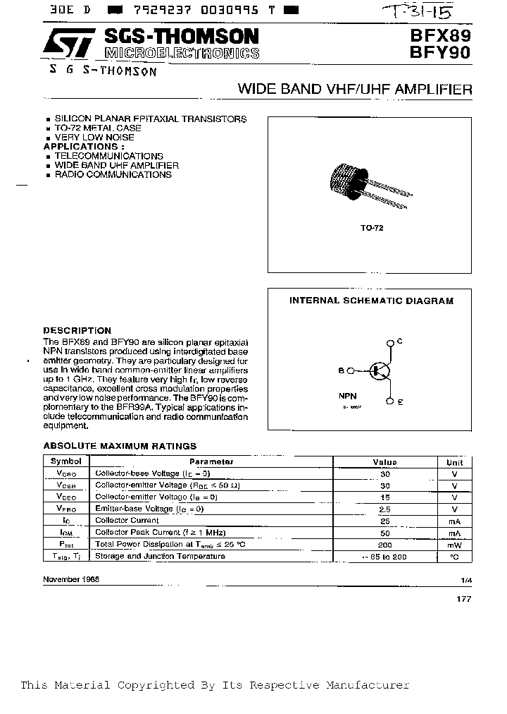 BFY90_1037206.PDF Datasheet