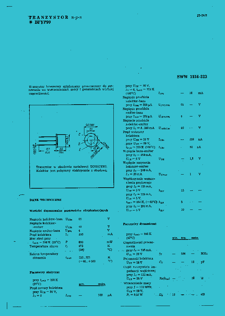 BFYP99_1219315.PDF Datasheet