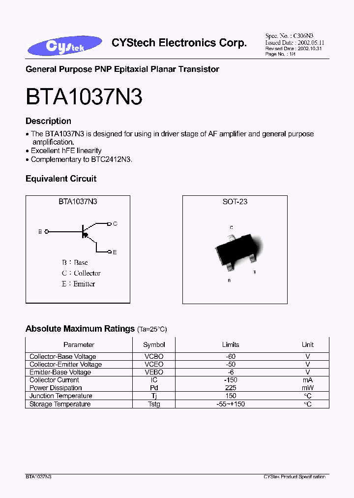 BTA1037N3_1221059.PDF Datasheet