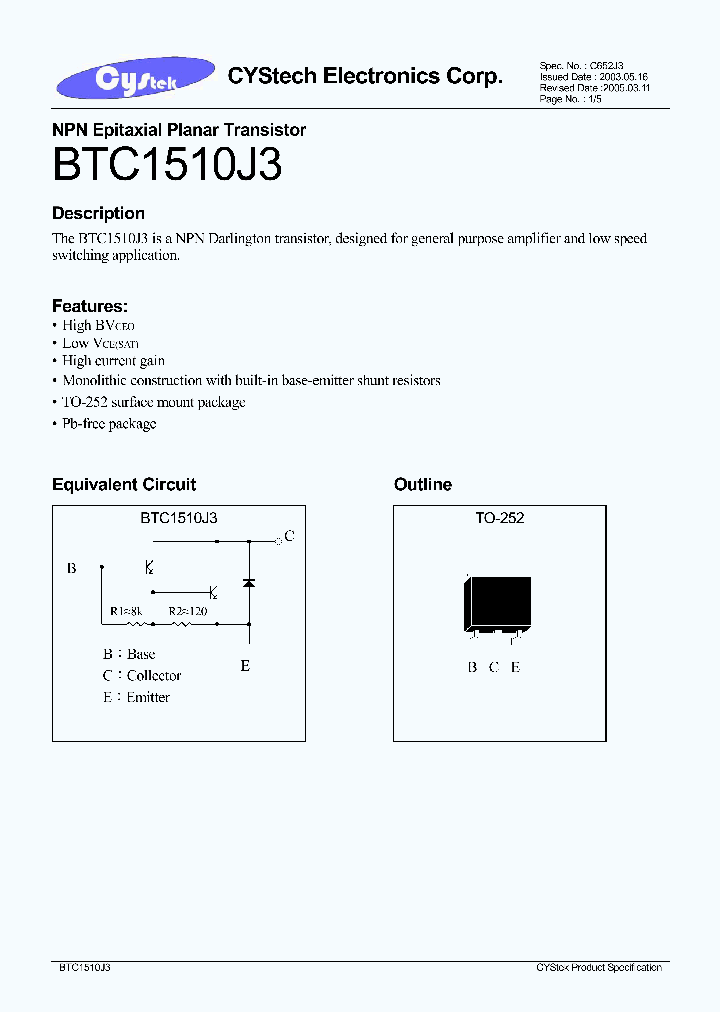 BTC1510J3_1147202.PDF Datasheet