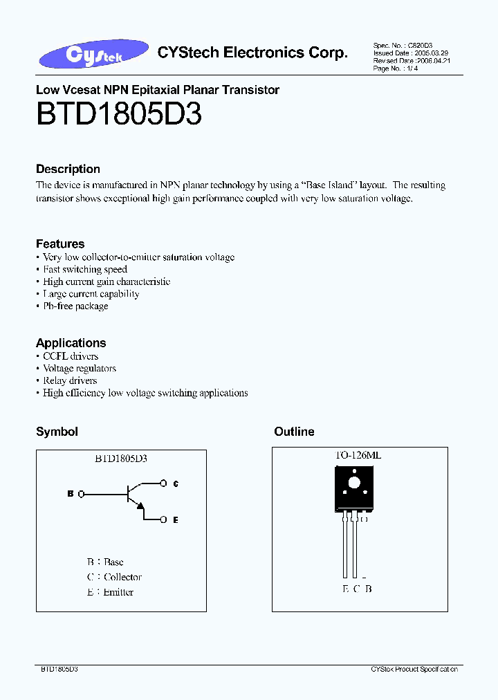 BTD1805D3_1221218.PDF Datasheet