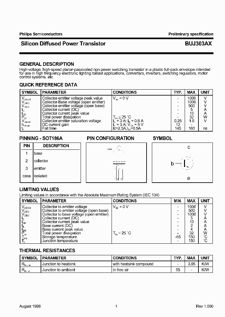 BUJ303AX_1221825.PDF Datasheet