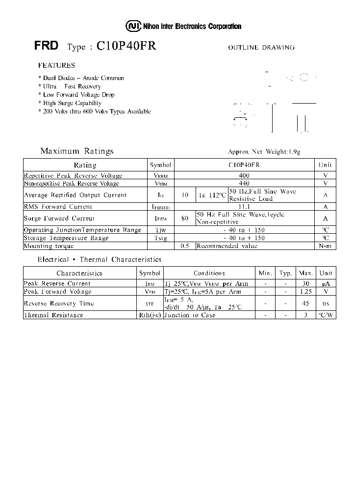 C10P40FR_1223106.PDF Datasheet