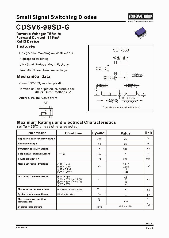 CDSV6-99SD-G_1225609.PDF Datasheet