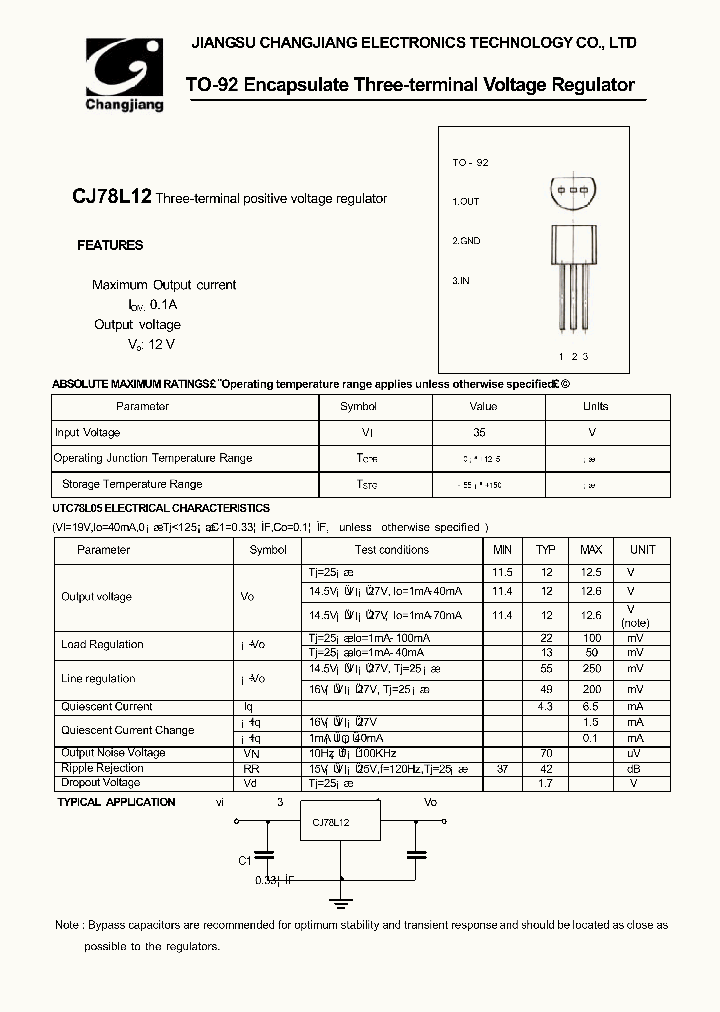 CJ78L12-TO-92_1226275.PDF Datasheet