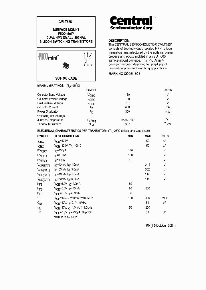 CMLT5551_1175836.PDF Datasheet