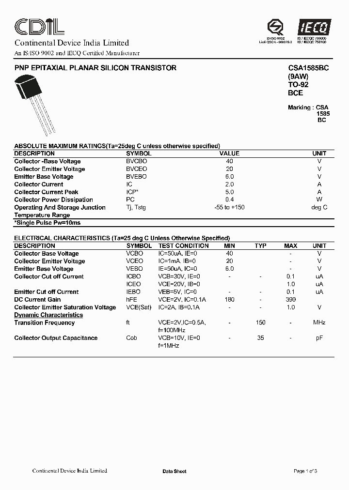 CSA1585BC_1229029.PDF Datasheet