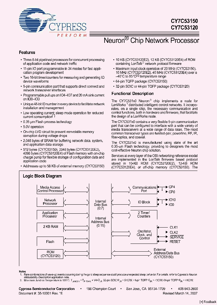 CY7C53120E2-10AXI_1057453.PDF Datasheet