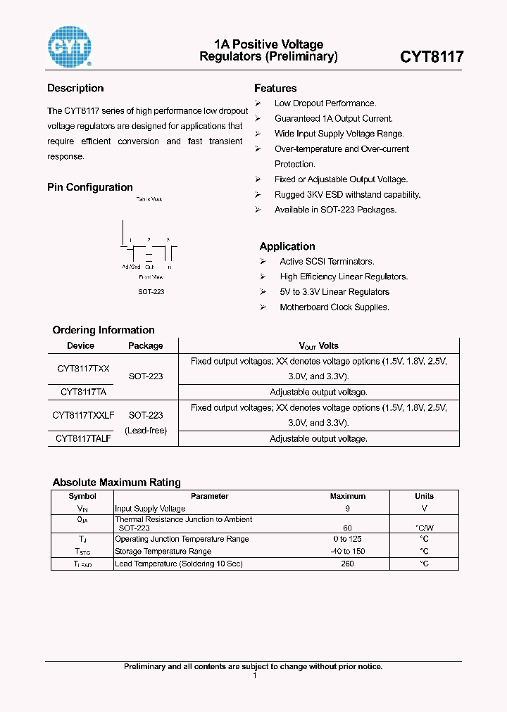 CYT8117_1186359.PDF Datasheet