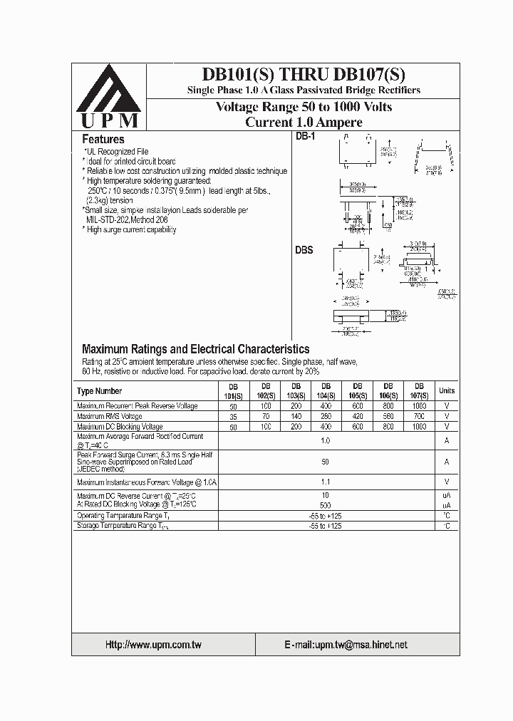 DB103_292567.PDF Datasheet Download --- IC-ON-LINE