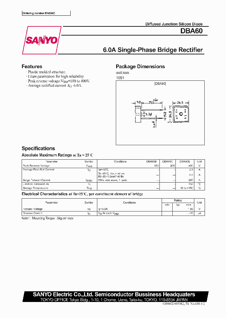 DBA60_1231683.PDF Datasheet
