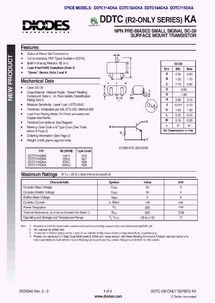 DDTC144GKA-7-F_1232009.PDF Datasheet