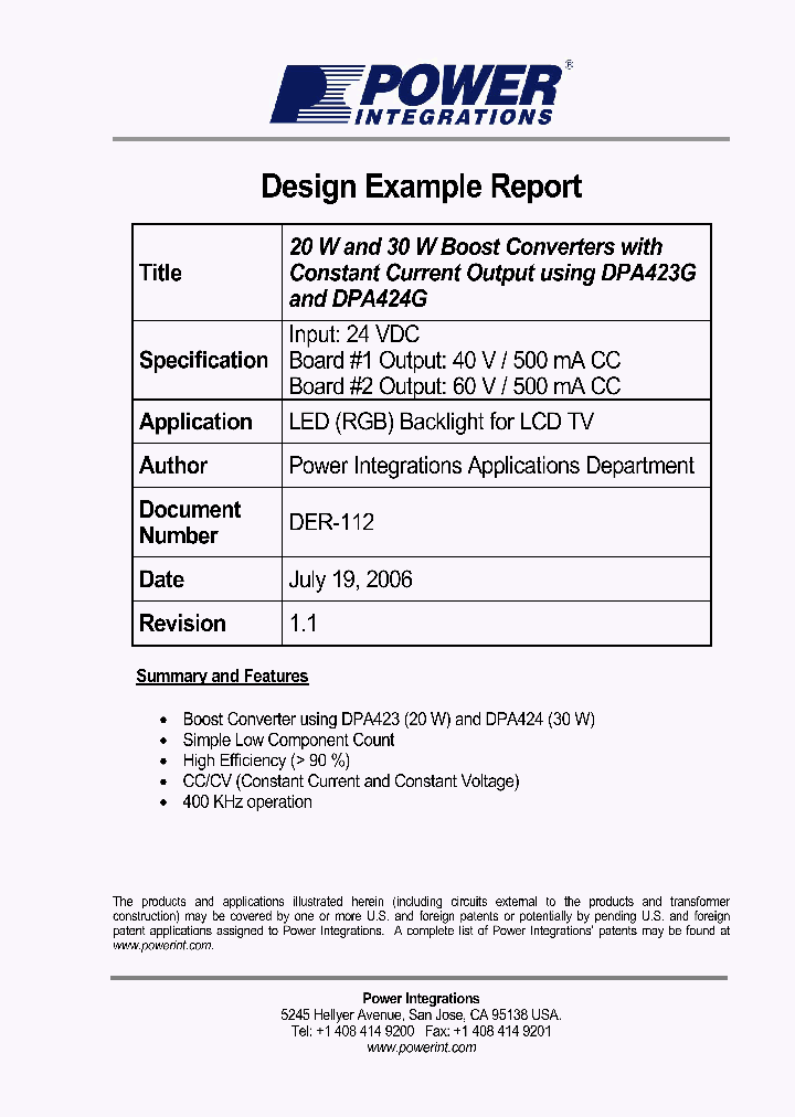 DER-112_1232147.PDF Datasheet