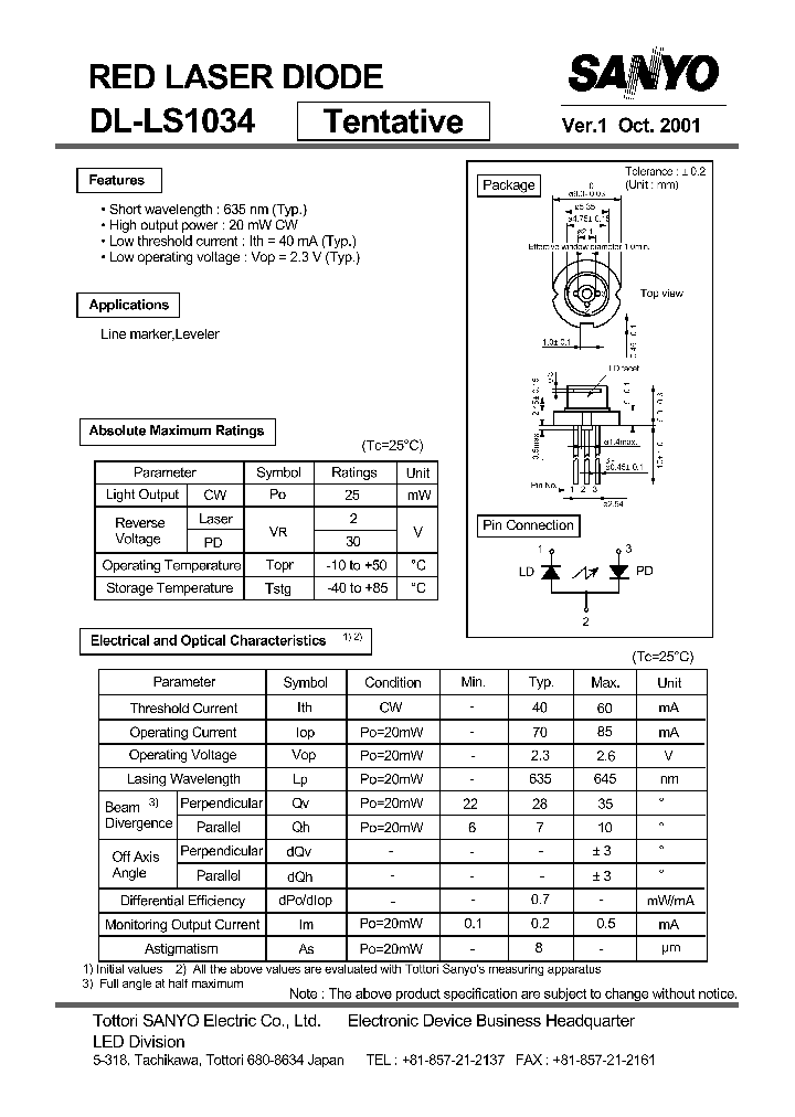 DL-LS1034_1106107.PDF Datasheet