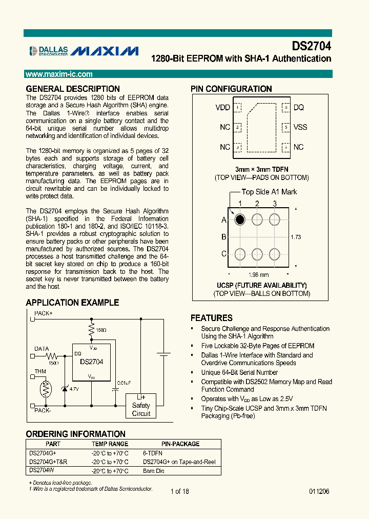 DS2704W_1234236.PDF Datasheet