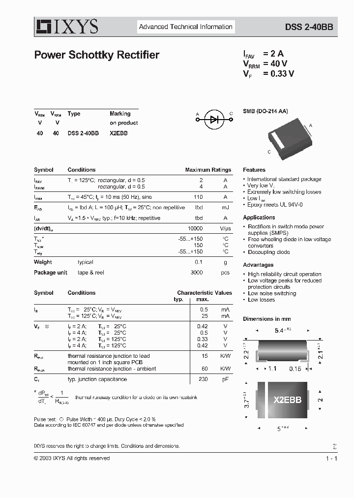 DSS2-40BB_1234844.PDF Datasheet