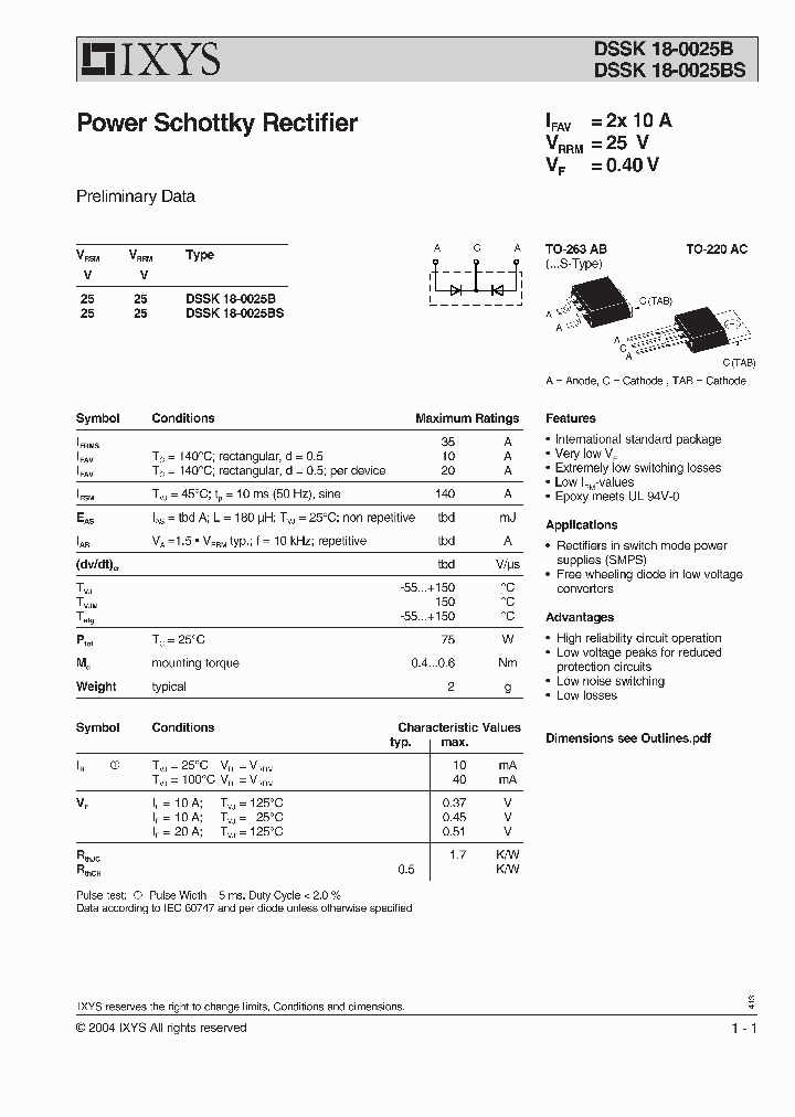 DSSK18-0025BS_1234863.PDF Datasheet