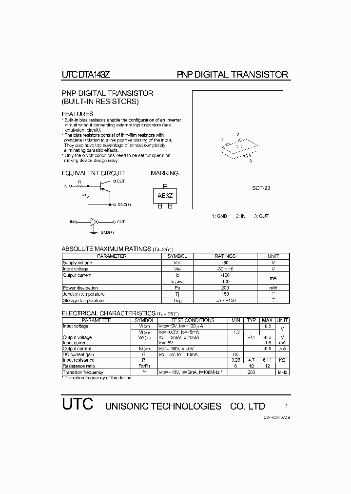 DTA143Z_1235027.PDF Datasheet