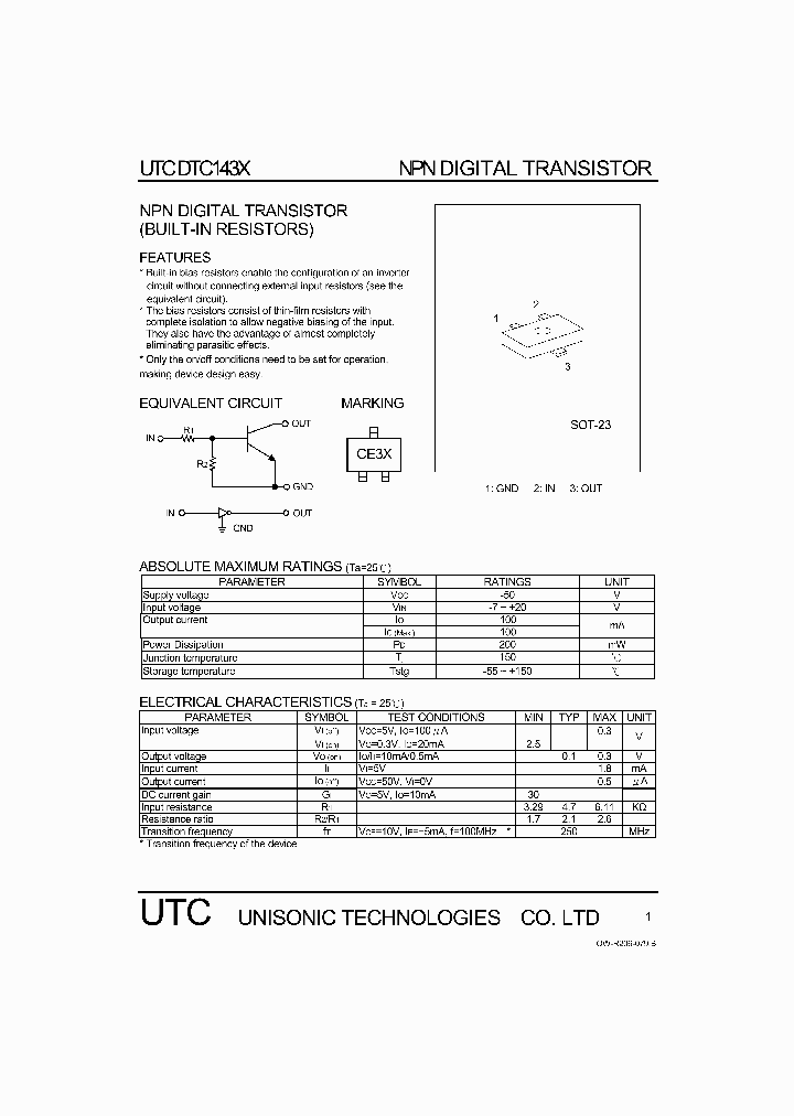 DTC143X_1235161.PDF Datasheet