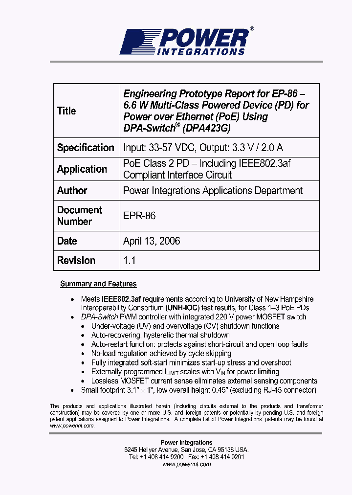 EPR-86_1237488.PDF Datasheet