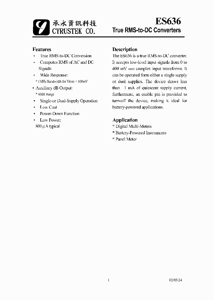 ES636_1237770.PDF Datasheet