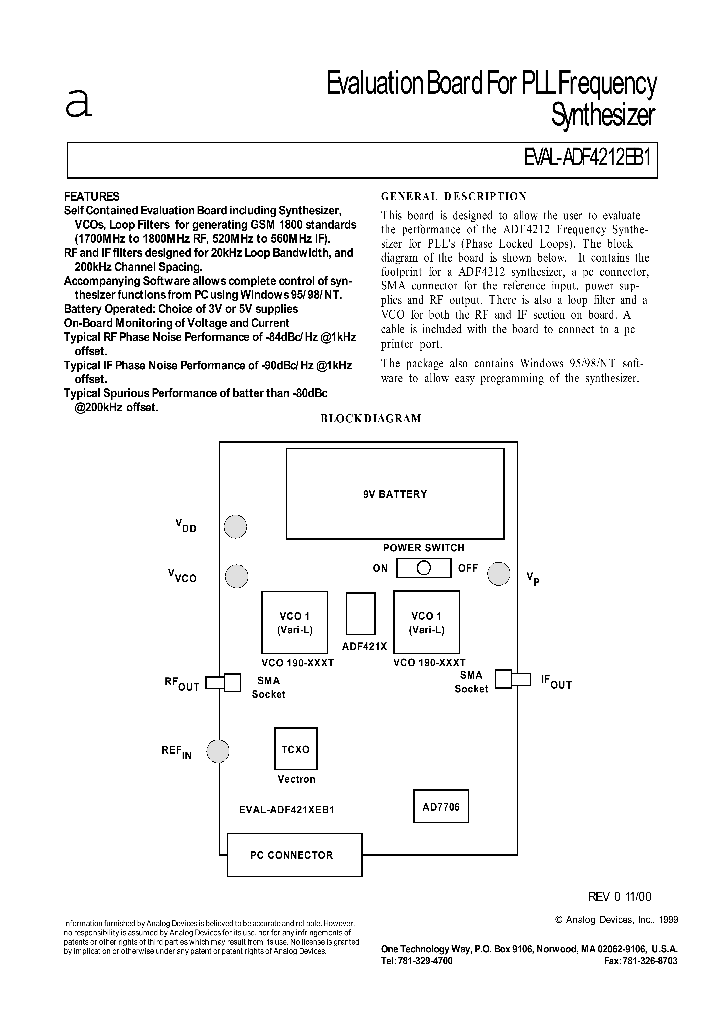 EVAL-ADF4212EB1_1238258.PDF Datasheet