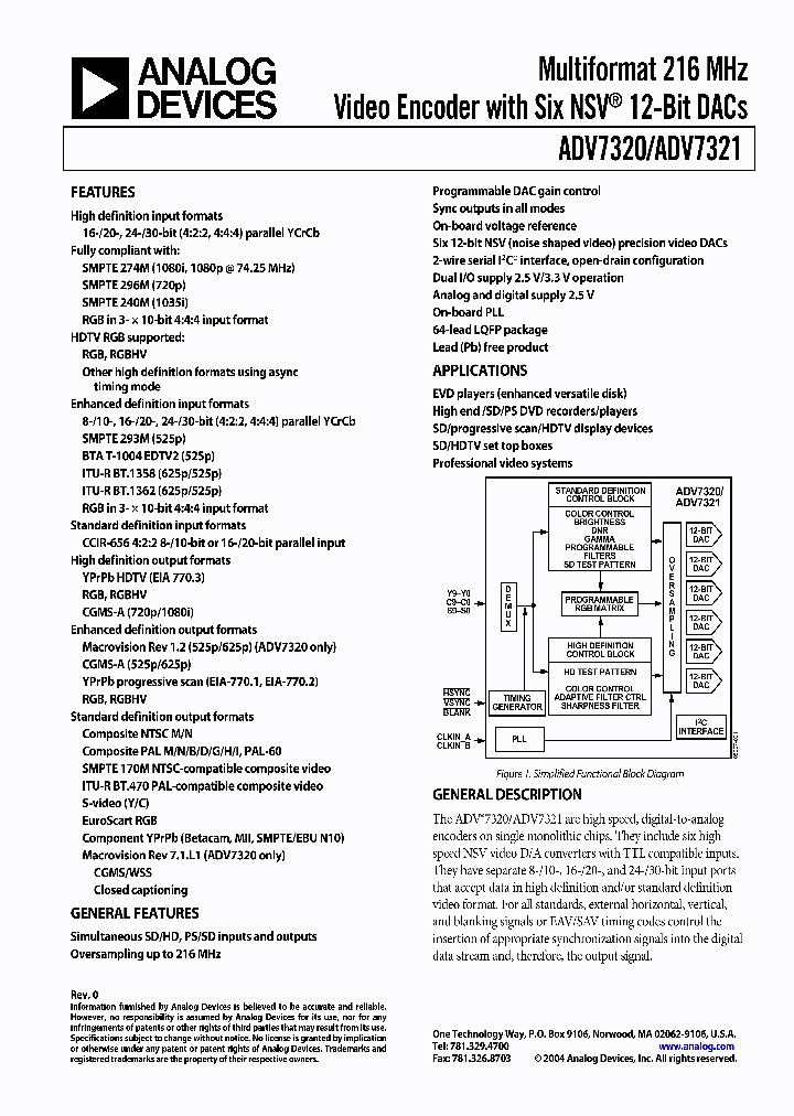 EVAL-ADV7321EB_1238297.PDF Datasheet