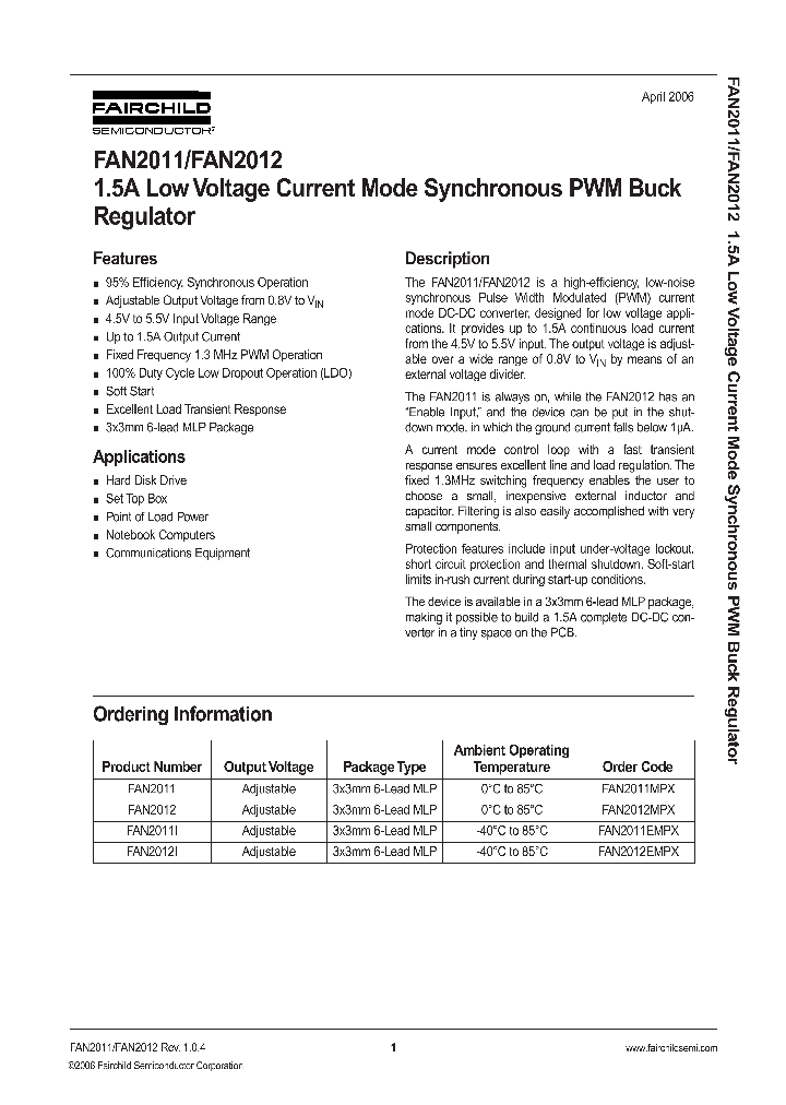 FAN2012I_1238706.PDF Datasheet